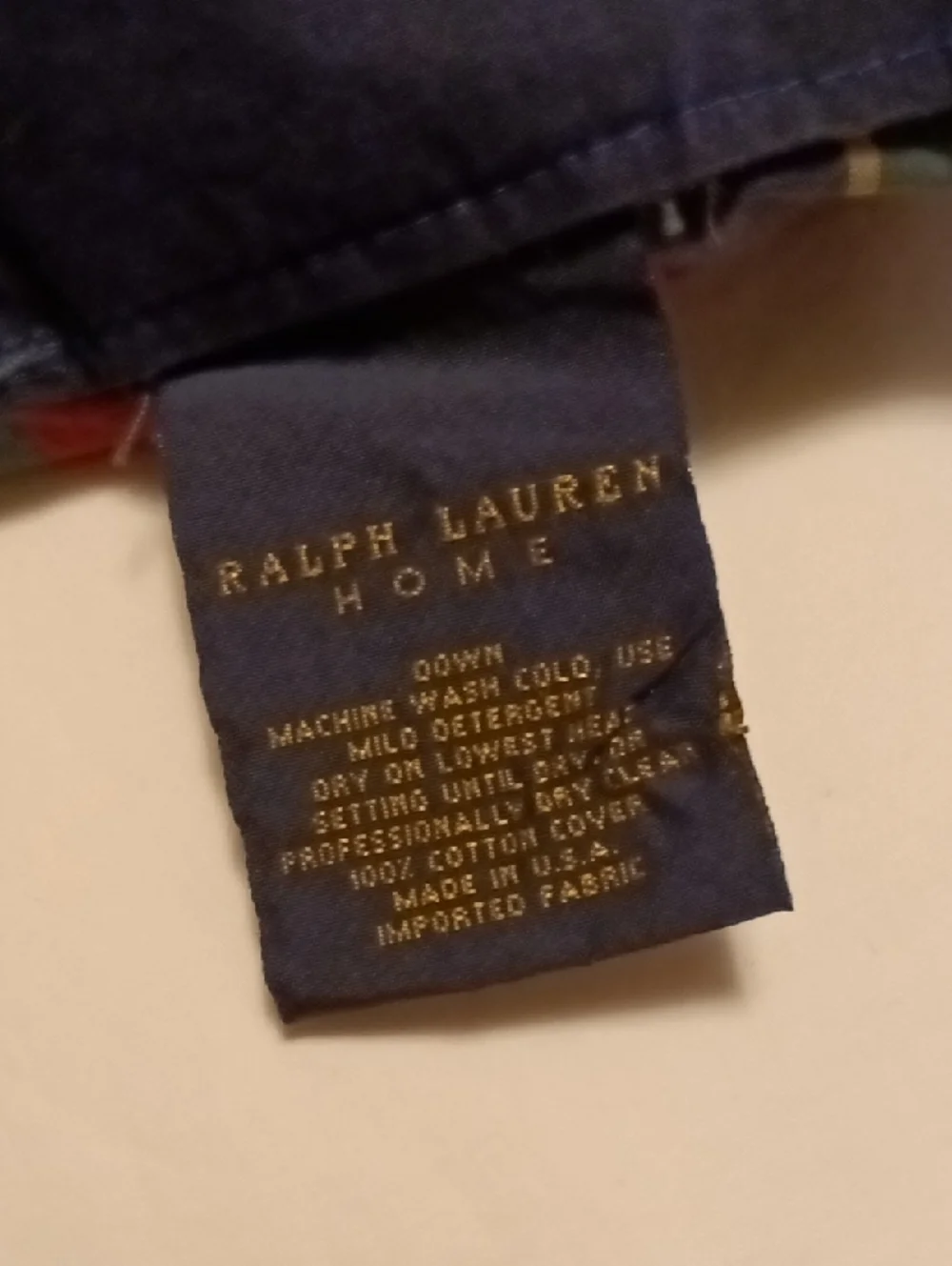 Vintage Polo Ralph Lauren Home Striped Down Reversible Queen Comforter /Duvet